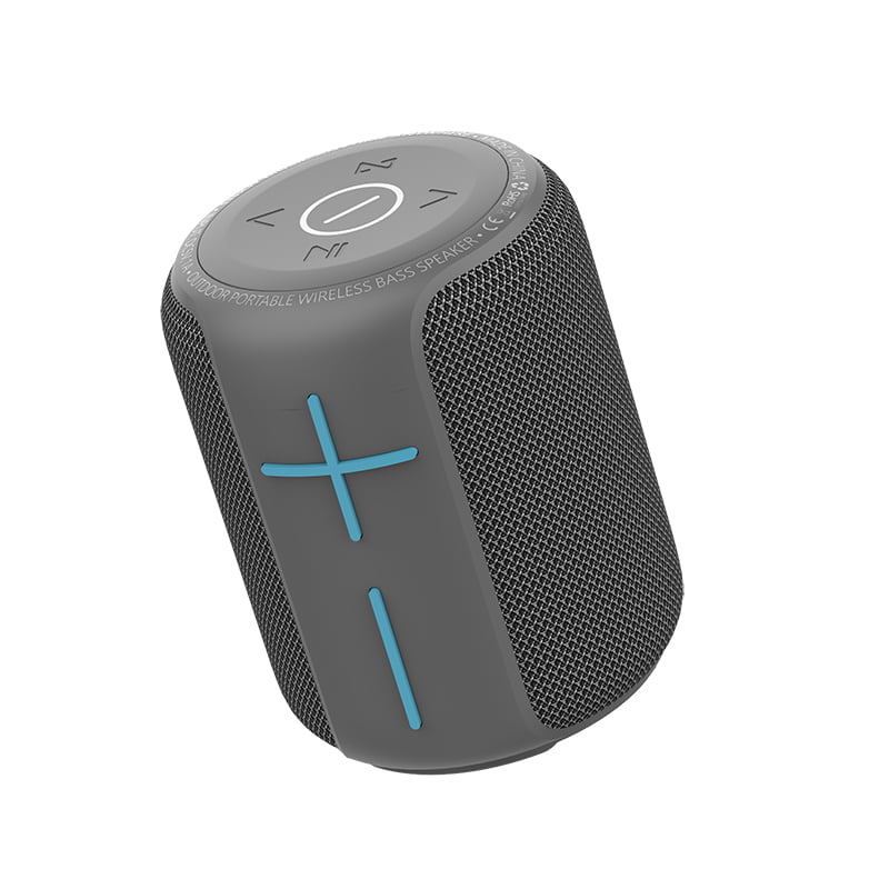 Portable Wireless Bluetooth Speaker Grey FM+Micro USB 
