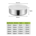 thumbnail image 4 of Silver Stainless Steel with Lid Lunch Food Storage Jar, 4 of 7