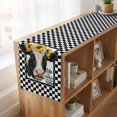 thumbnail image 6 of Farmhouse Cows Burlap Cotton Table Runner 13x36 Inches Short, Sunflower Daisy White Black Plaid Farmhouse Table Runners, Outdoor Dining Tablecloths Decor for Baby Shower/Party/Wedding, 6 of 8