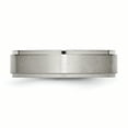 thumbnail image 3 of Titanium Ridged Edge 6mm Brushed and Polished Band, 3 of 11