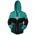 thumbnail image 5 of Disfraz de cosplay de Capitán Marvel Carol Danvers, sudadera con capucha de Anime, chaqueta, para Halloween, para hombre y mujer, 5 of 5