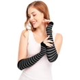 thumbnail image 1 of GHSDFBB Punk Gothic Rock Long Arm Warmer Fingerless Gloves, 1 of 6