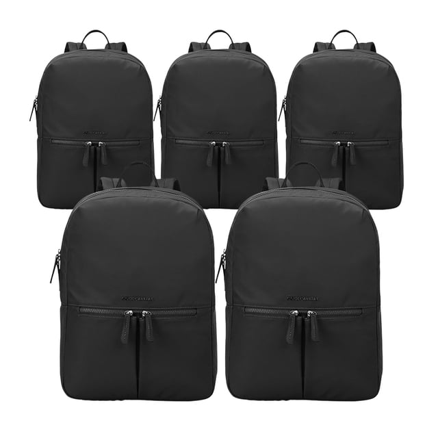 Combo paquete 5 Mochilas para laptop CoolCapital Brisbane 15"pulgadas Negro