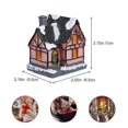 thumbnail image 2 of Miniature House Christmas Hart House Hart House Christmas Scene Village House Christmas Decorations, 2 of 3