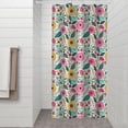 thumbnail image 2 of Pioneer Flower Floral Print Pattern Shower Curtain 36"x72" ,Bathroom Decorative Shower Curtains Set with 12 Hooks,Modern Waterproof Washable Shower Curtain, 2 of 6