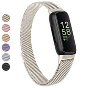 Band for Fitbit Inspire 3 Bands Women Men, Stainless Steel Metal Mesh Loop Adjustable Magnetic Wristband Replacement Straps Compatible with Fitbit Inspire 3 Fitness Tracker