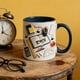 thumbnail image 5 of Taza de café de cerámica con diseños de útiles escolares, taza de agradecimiento para maestros. Un helicóptero., 5 of 9