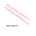 thumbnail image 3 of INSPIRE CHIC Flat Shoestrings Heart Printed Shoe Lace for Sneakers 1 Pair Light Pink 120cm/47.2", 3 of 5