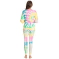 thumbnail image 3 of Just Love Women's Tie Dye Two Piece Thermal Pajama Sets (Tie Dye White, XX-Large), 3 of 3