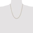 thumbnail image 4 of Auriga Fine Jewelry 14K Tri-Color Gold 2.0 mm Pav‚ Valentino Chain Necklace for Women 22", 4 of 7