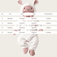 thumbnail image 4 of Otqutp Toddler Infant Plush Zip Up Hooded Romper Animal Lamb Long Sleeve Jumpsuit Unisex Baby Warm Fall Winter One Piece Outfit, 4 of 7