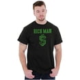 thumbnail image 5 of Cool Rich Man Dollar Sign Money Men's Graphic T Shirt Tees Brisco Brands L, 5 of 5