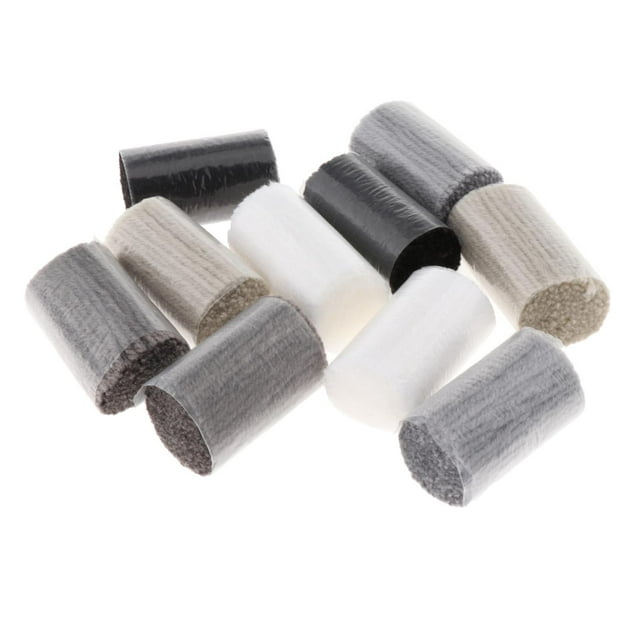 stanreset 10 Pcs Crochet de Latch Acrylique Série Fil Coussin Bleu Pré Gris 10 Rouleaux 6cm