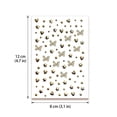thumbnail image 2 of Decorative Gold Glitter Face Nail Gems Butterfly Self Adhesive Rhinestone for Party Daily Diy Nail Art Craft Projects and Teens, 2 of 5