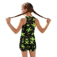 thumbnail image 2 of Xoenoiee Jamaica Flag Music Note Print Tankini Swimsuits for Girls Kids, Modest Swimsuit Bathing Suit Two Piece Blouson Tankini with Sports Top and Boyshorts, 14-15 Years, 2 of 7