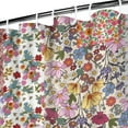 thumbnail image 3 of Pioneer Flower Floral Print Pattern Shower Curtain 36"x72" ,Bathroom Decorative Shower Curtains Set with 12 Hooks,Modern Waterproof Washable Shower Curtain, 3 of 6