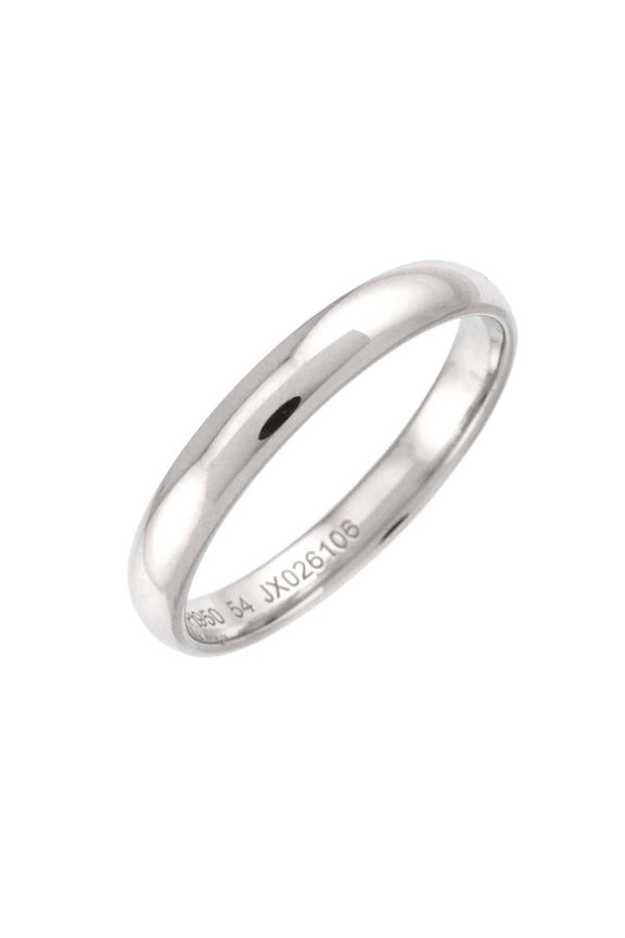 Pre-Owned Van Cleef & Arpels Tendrement #54 Ring, 3mm wide, Platinum.