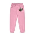 thumbnail image 6 of Big Girls Valentines Day Animal Print Hooded Sweatshirt Jogger With Heart Design Two Piece Outfit Kids Sets Clothes, 6 of 6