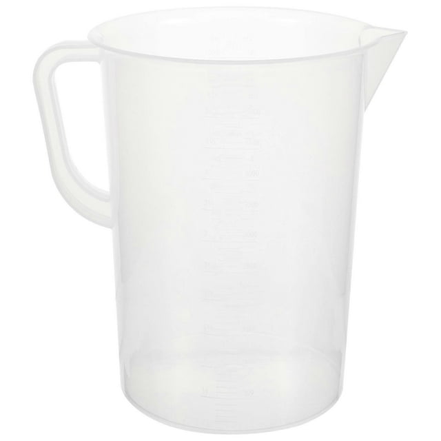 Transparent Plastic Measuring Cup with AntiScald Handle for Home Use Lightweight and 1000ml
