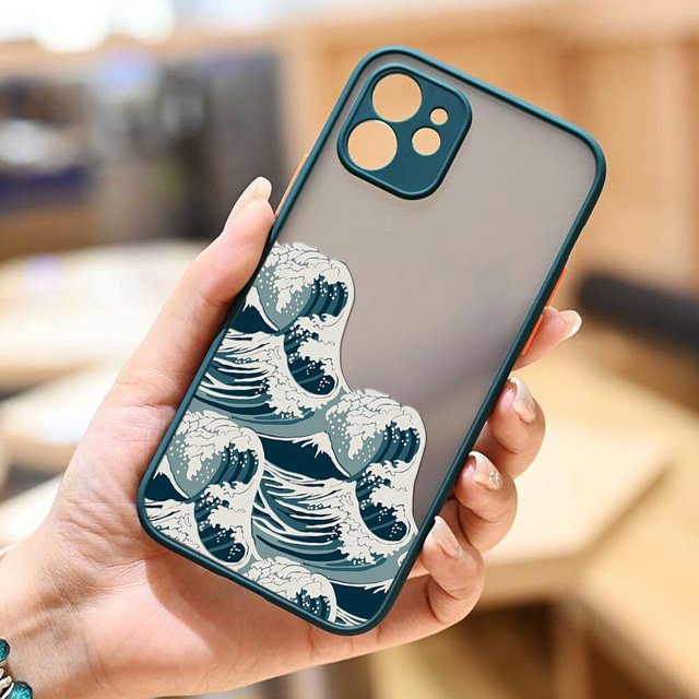Funda de teléfono transparente a prueba de golpes para iPhone, carcasa dura mate a la moda para modelos 13, 12, 11, 14 Pro MAX, XS, X, Mini, XR, 7, 8 Plus Fivean unisex