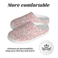 thumbnail image 6 of Yiaed Floral Retro Style Print Slippers Fuzzy Warm Cozy Slippers Non Slip House Slippers For Indoor Outdoor Slippers House Slippers-39/40, 6 of 7