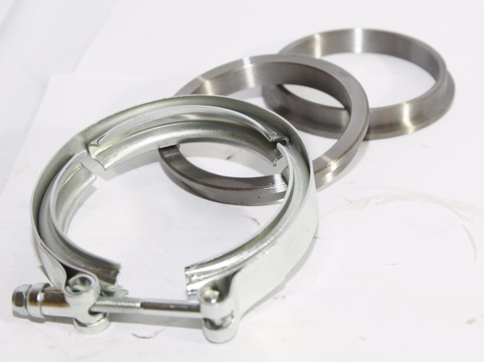 2.5'' VBand Flange & Clamp Kit for Turbo Exhaust Downpipes MILD STEEL