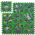 thumbnail image 1 of Foam Play Mat Road Toy Playroom Playmat Interlocking Floor Puzzle Road Mat Interactive Play Set (9 Piece Set), 1 of 6