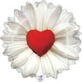 thumbnail image 2 of Burton & Burton 24" Daisy Heart Shape Balloon, 2 of 2