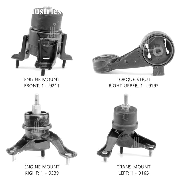 Engine Mount Kit for Toyota Camry 2002-2003 Aluminum/Steel
