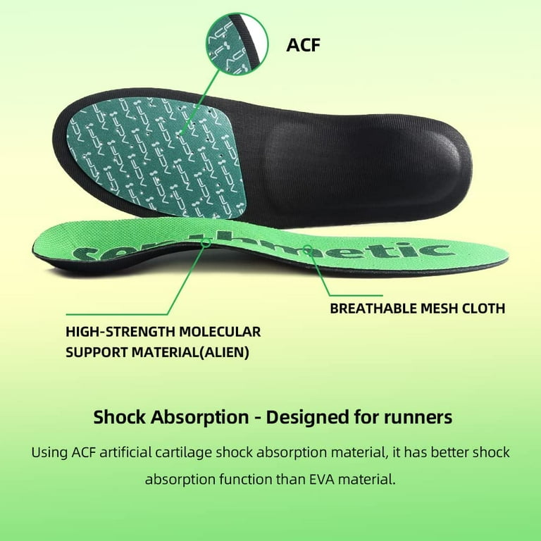 Running Insoles Custom Orthotics Arch Support Insoles Sports Inserts for Cycling Marathon Jogging Shock Absorption Cushioning Insoles Walmart