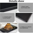 thumbnail image 4 of 1 pc Acrylic Beveled Display Base 6"x 3"x 0.5"(LxWxH) Black Acrylic Display Block Rectangular Jewelry Display Stand Acrylic Solid Display Holder for Home Decor Showing Photography Props, 4 of 9