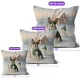 thumbnail image 4 of Hello Winter Vintage Rat Terrier Enjoys Snowy Day with Snowman Pillow Cushion Double Sided Ratty Dog Lover Throw Pillow - 12019, 4 of 4