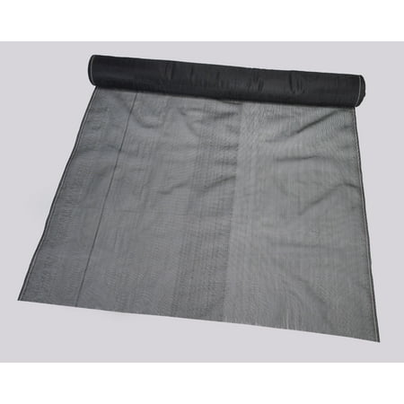 Mutual Industries Black Flame retardant debris netting measuring 92"x150' is made of lightweight knitted polyethylene that stays flexible in cold weather.