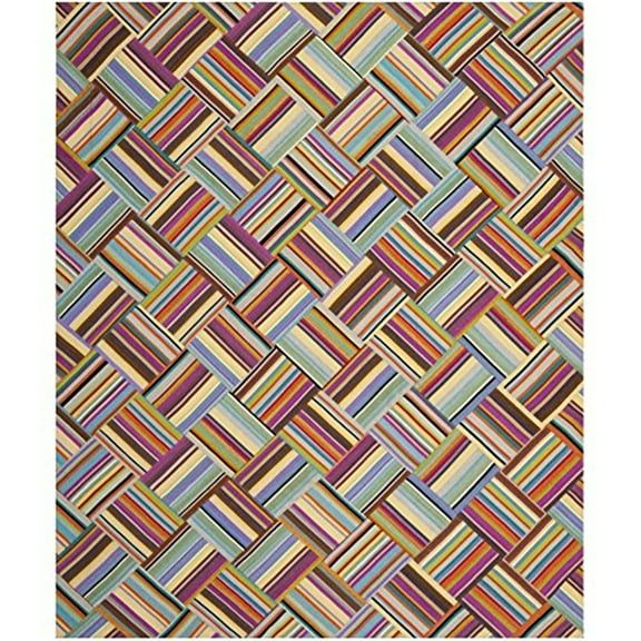 Safavieh Handmade Straw Patch Gieslinde Modern Wool Rug 9' x 12' 8' Square, 9' x 12' Indoor Living Room, Bedroom, Dining Room Rectangle