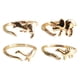 thumbnail image 5 of 4 s temáticos de dinosaurios de moda, ajustable de Color dorado para mujeres, hombres, , regalos, decoración de accesorios Fernando Anillos de aleación de dinosaurio, 5 of 8