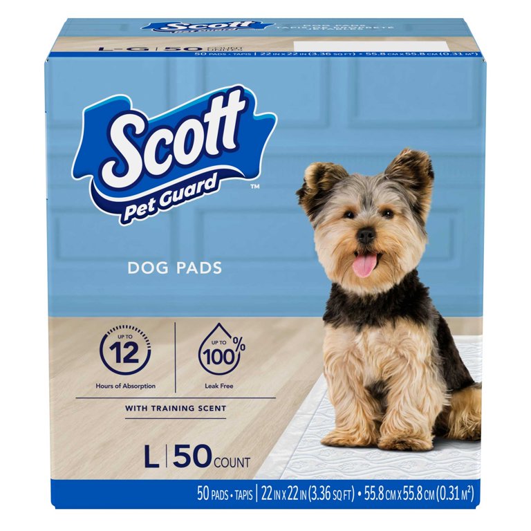 Scott Pet Guard Dog Pads - Dog Training Pee Pads for Puppies
