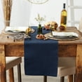 thumbnail image 3 of DII Nautical Blue Ribbed Table Runner 13x72, 3 of 5