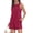 BM12 Wine Red, variant on Rompers for Women Casual Short Sleeve Oversized Athletic Workout Reversible Hot Shot Tee Romper Deep Pockets