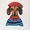 Cute Dog Artist, variant on FORMRS 1-Subject Spiral Notebook 8" x 5" College Ruled 60 Refillable Sheet A5 Hard Cover, Blue Snow Houses