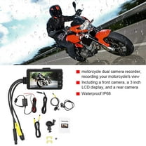 Dual Lens Front and Rear 1080P Motorcycle Camera Recorder