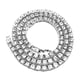 thumbnail image 1 of EeaseMX Crystal Bling Necklace Rhinestones Cadenas estilo hip-hop Collares Accesorios de joyería (Plata, 75 cm), 1 of 7