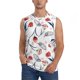thumbnail image 1 of Balery Tulips Flowers Camisetas sin mangas para hombre, absorbe la humedad y protege contra el mal olor.-Large, 1 of 7