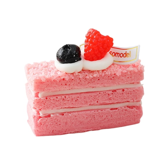 Cake Toy Simulation Shape Stress Relief Fidget Toy for Adults, Pink Sensory Toy, Anxiety Relief, Portable, Squeezable, Tactile Feedback, Desk Accessory