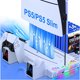 thumbnail image 1 of Estación de refrigeración con controlador de carga para PS5 y Slim, soporte RGB vertical, base para accesorios de juego con soporte para auriculares y 14 ranuras para juegos, 1 of 7