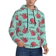 thumbnail image 2 of Sikiie Snowflake Hot Cocoa Men's Hoodie, Essentials Hoodie, Sweatshirt, Pullover Hooded Sweatshirt for Men-X-Large, 2 of 7