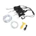 thumbnail image 2 of Guide Ambient Light, Multicoloured 1.5 RGB Car LED Strip Lights Voice Control Flexible Decorative Safe  for Car, 2 of 8
