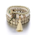 thumbnail image 7 of FENOHREFE 4Pcs Styles Bracelet Set for Women Adorned with Crystal Fatima Hand Tassels and Beads Stylish Outfits, 7 of 7