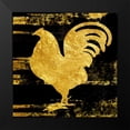 thumbnail image 2 of Lewis, Sheldon 12x12 Black Modern Framed Museum Art Print Titled - Gold Rush Rooster, 2 of 5
