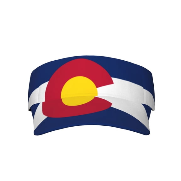 Flag Of Colorado Sport Visor Hats Sun Protection Outdoor Activity For Women Men