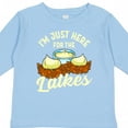 thumbnail image 4 of Inktastic Hanukkah Funny Here for Latkes Boys or Girls Long Sleeve Toddler T-Shirt, 4 of 5